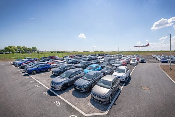 The completed meet and greet car park at Leeds Bradford Airport