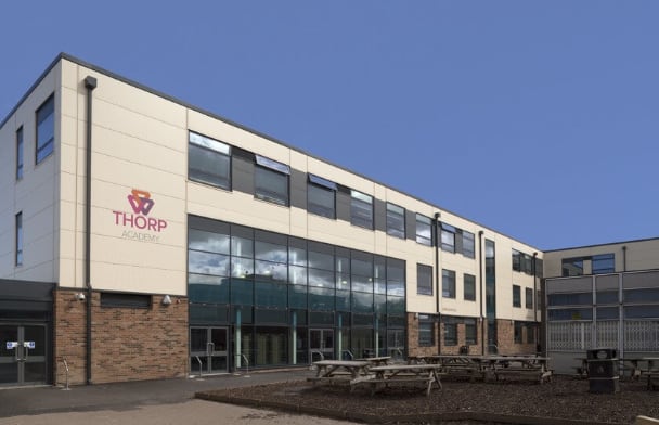 The completed two storey extension at Thorp Academy